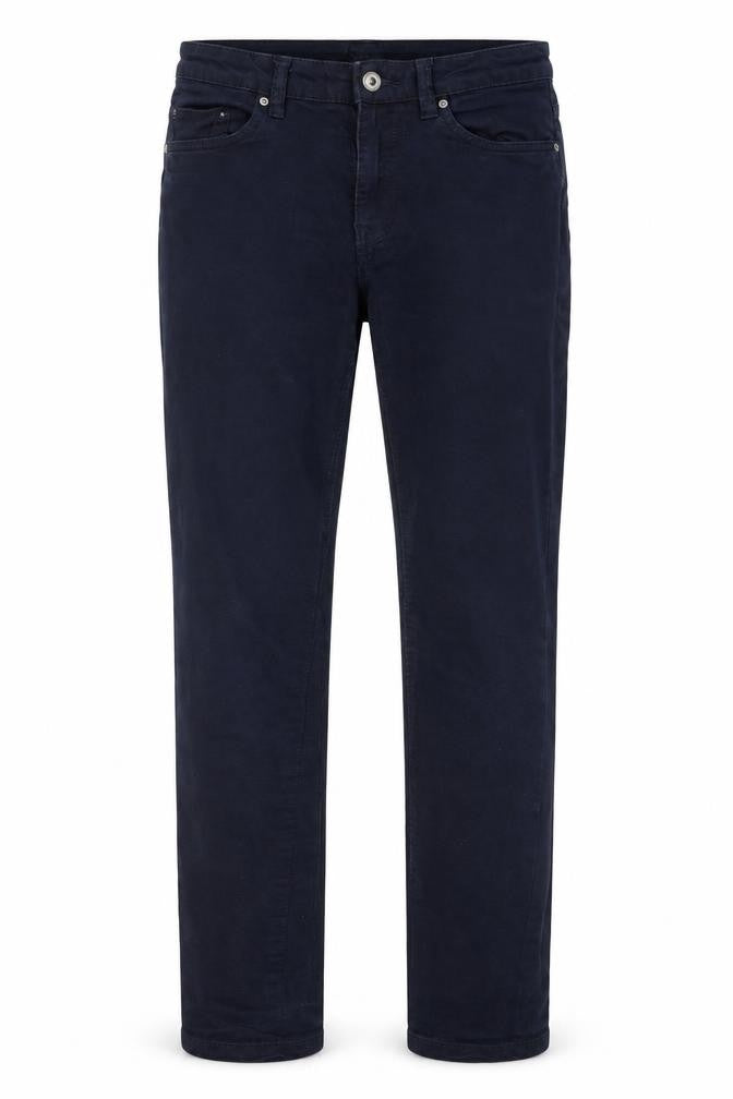 H&M Womens Blue Cotton Straight Jeans Size 8 L29 in Regular Button
