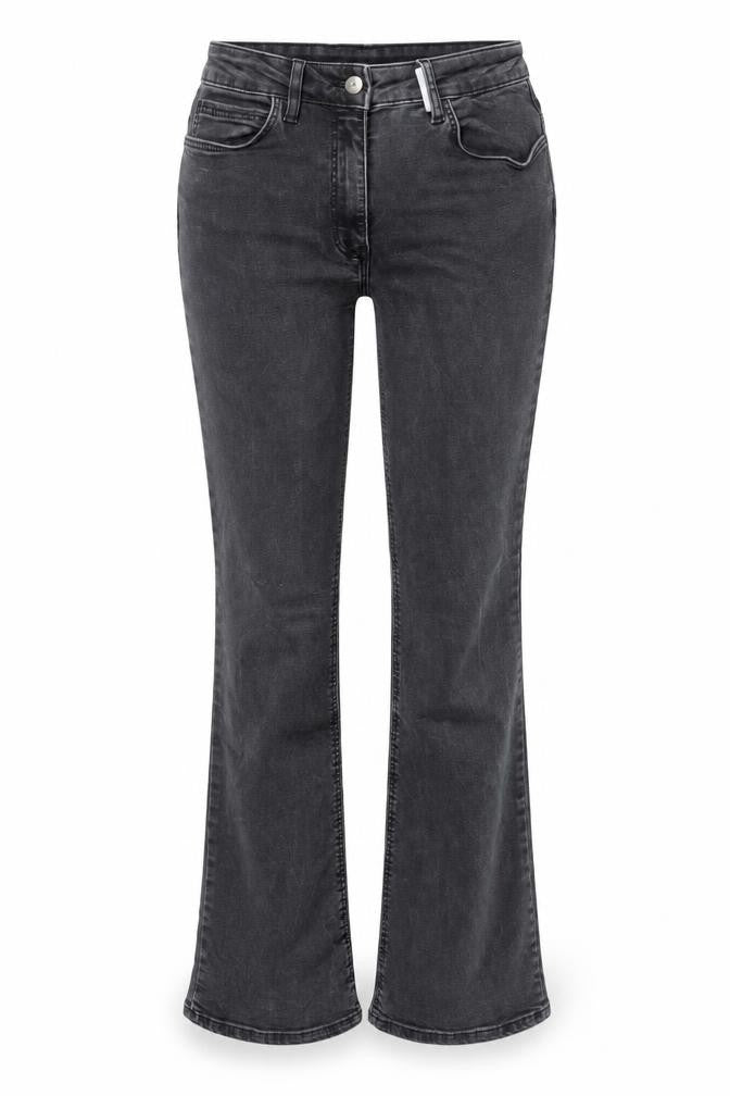 COLLUSION Womens Grey Cotton Bootcut Jeans Size 26 in L30 in Regular Button