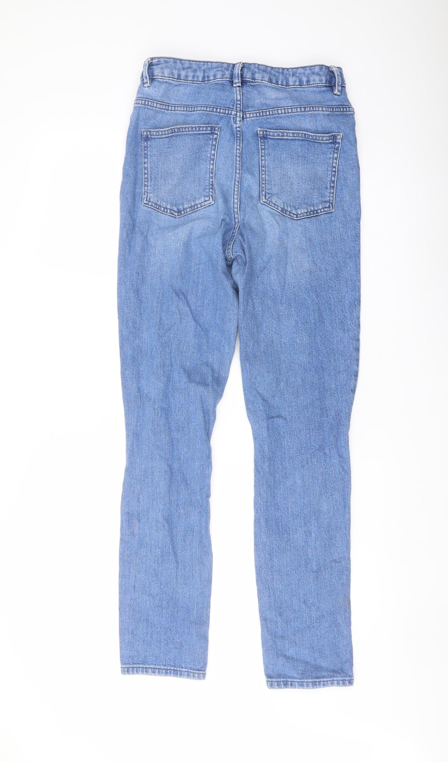 ASOS Mens Blue Cotton Skinny Jeans Size 28 in L34 in Regular Button