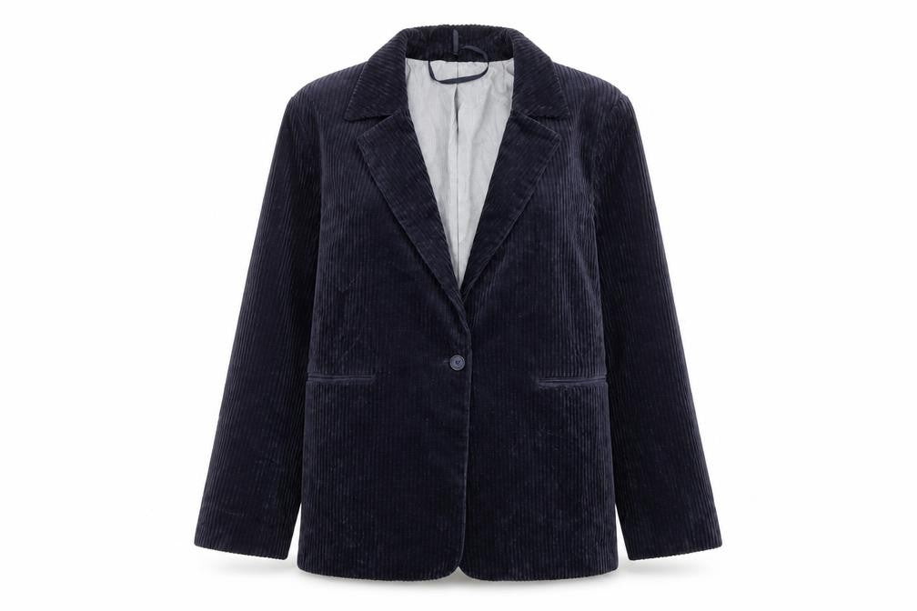 Per Una Womens Blue Jacket Size 10 Button