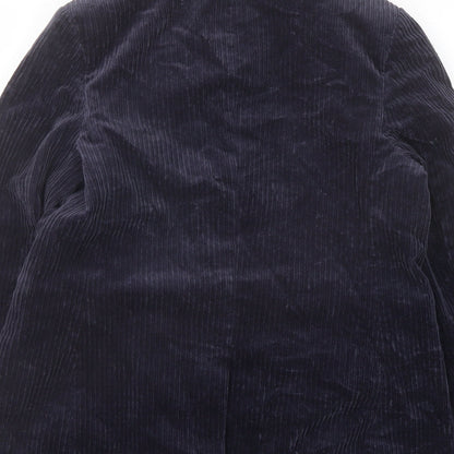 Per Una Womens Blue Jacket Size 10 Button
