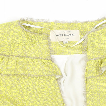 River Island Womens Yellow Jacket Blazer Size 10