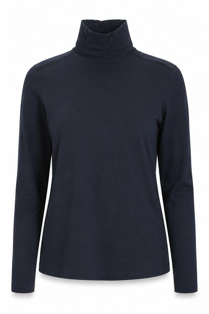 Slazenger Womens Blue Cotton Basic T-Shirt Size 10 High Neck