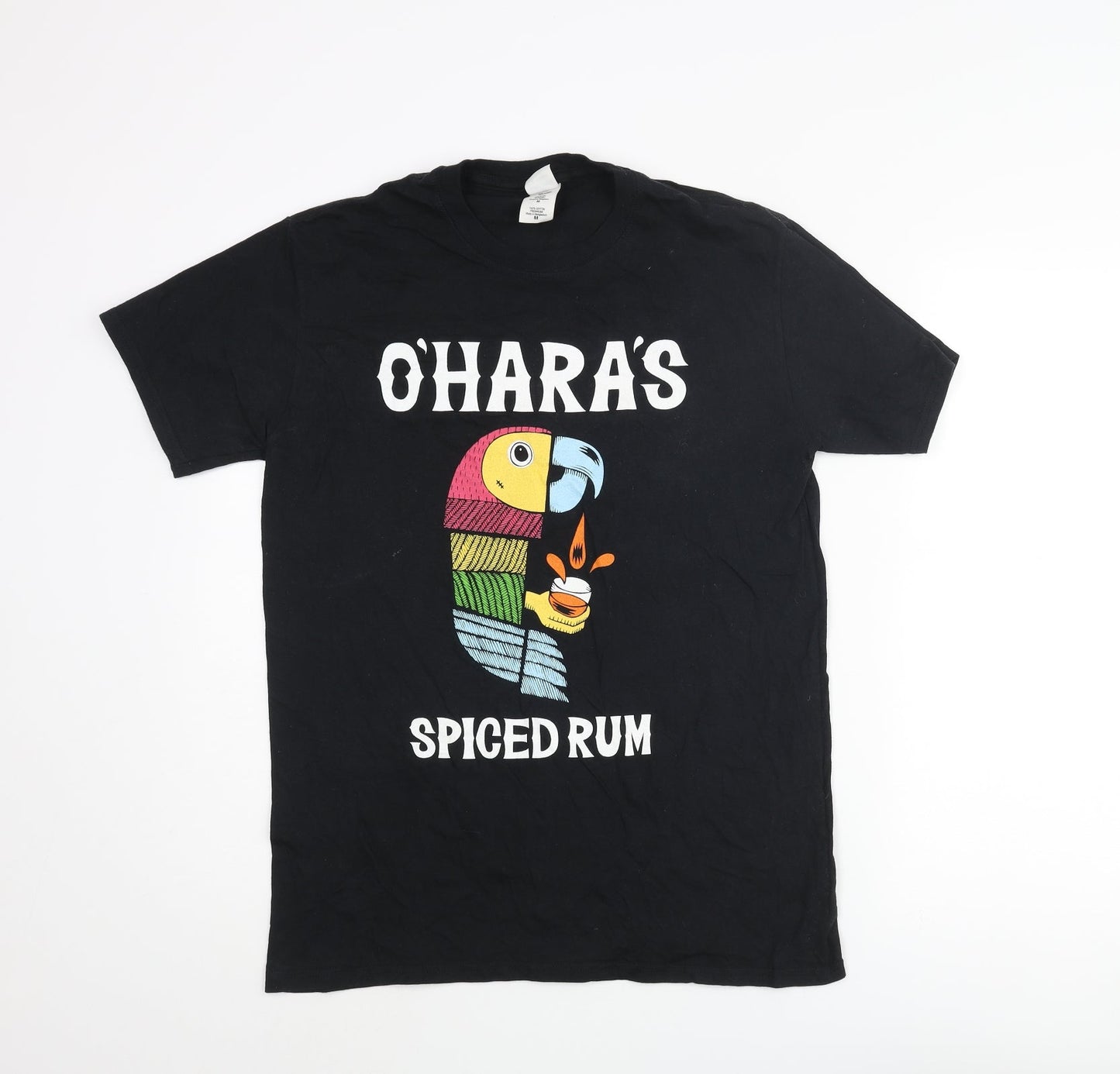Gildan Mens Black Cotton T-Shirt Size L Crew Neck - O'Hara's Spiced Rum Cocktail Recipe
