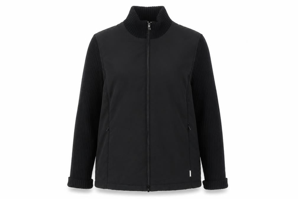 Pomodoro Womens Black Jacket Size L Zip