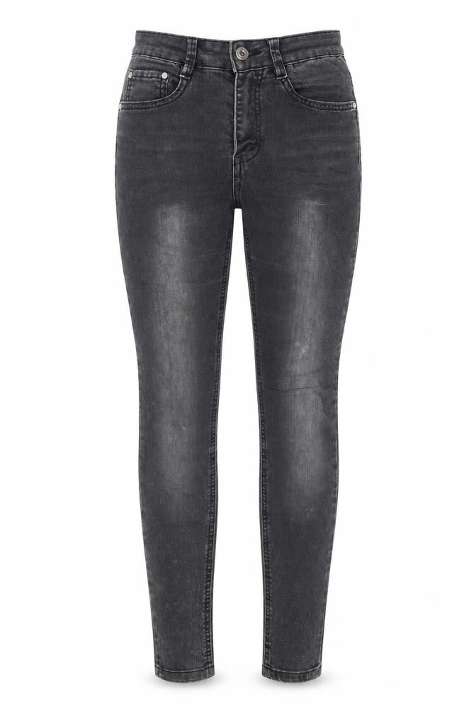 Pull&Bear Womens Grey Cotton Skinny Jeans Size 6 L26 in Regular Zip - Pockets, Belt Loops