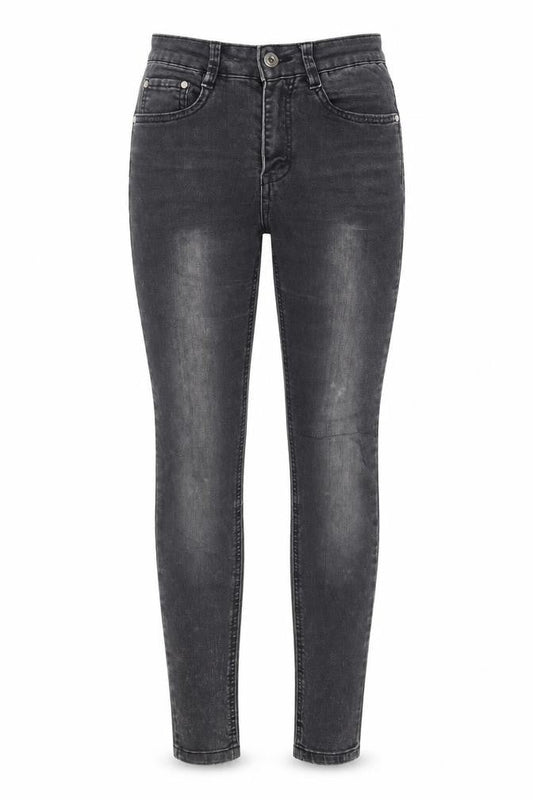 Pull&Bear Womens Grey Cotton Skinny Jeans Size 6 L26 in Regular Zip - Pockets, Belt Loops