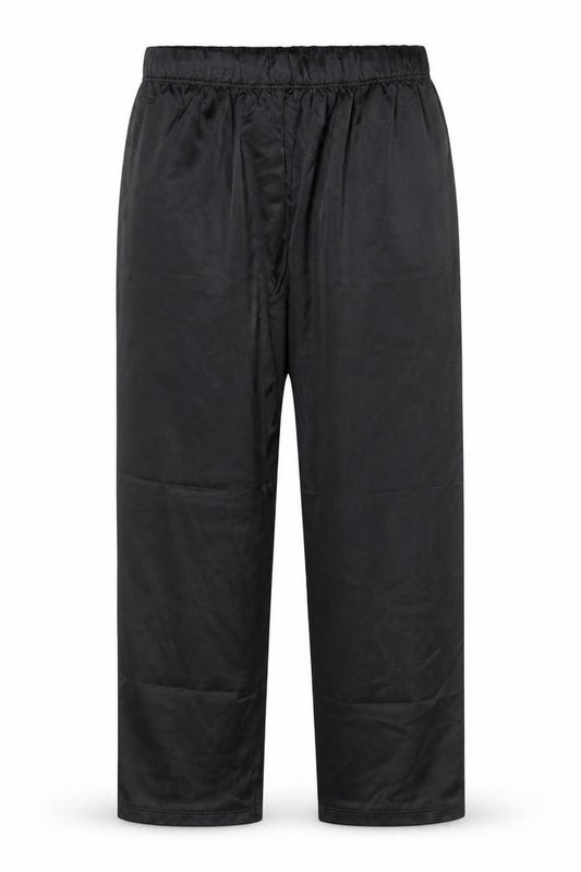 ASOS Womens Black Polyester Trousers Size L L30 in Regular Drawstring - Elasticated Waist