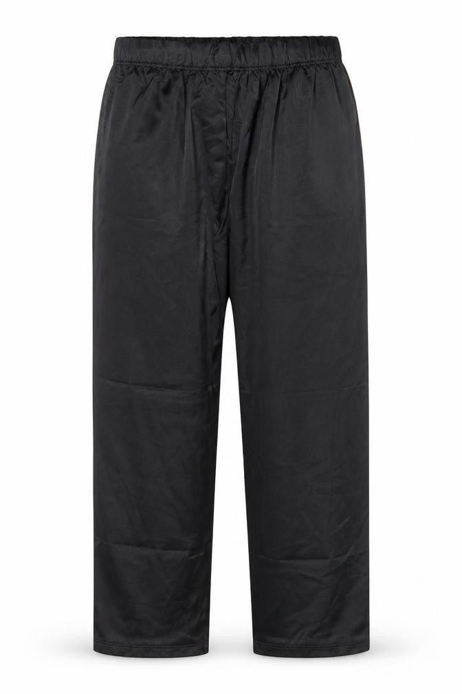 ASOS Womens Black Polyester Trousers Size L L30 in Regular Drawstring - Elasticated Waist