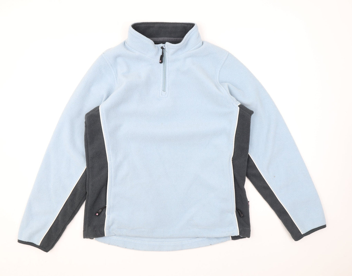 Rock Ice Womens Blue Polyester Pullover Sweatshirt Size 12 Zip