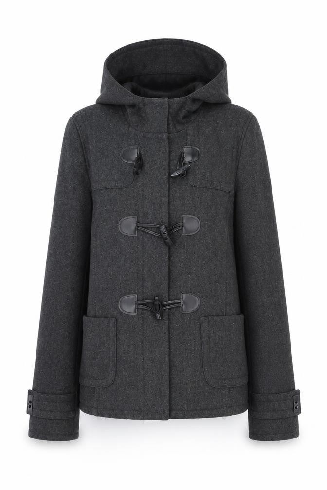 Topshop Womens Grey Overcoat Coat Size 10 Zip