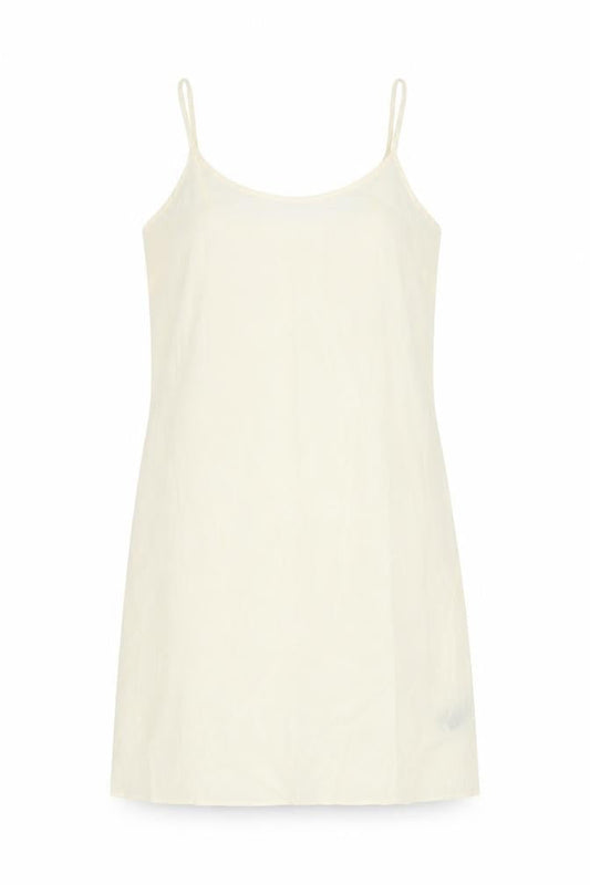Per Una Womens Ivory Cotton Tank Dress Size 12 Scoop Neck Pullover