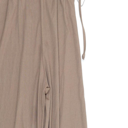 QED London Womens Brown Polyester Trousers Size 8 L32 in Regular