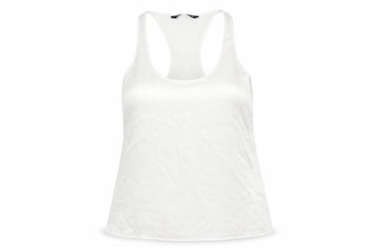 Zara Womens White Polyester Camisole Tank Size 2XL Scoop Neck