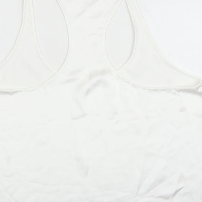 Zara Womens White Polyester Camisole Tank Size 2XL Scoop Neck