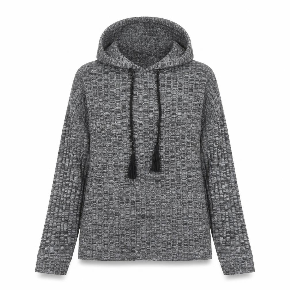 Dorothy Perkins Womens Grey Polyester Pullover Hoodie Size S Pullover - Tasselled