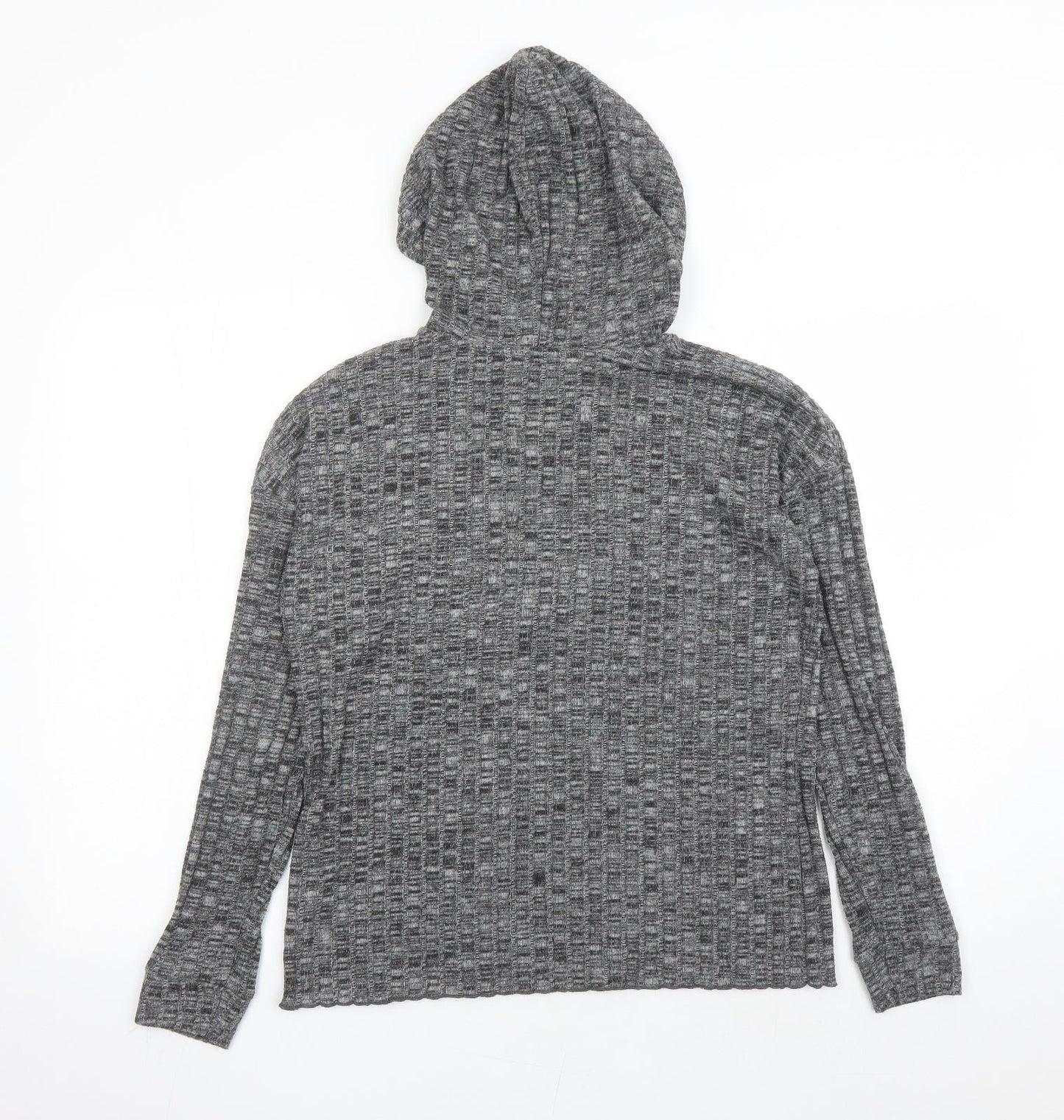 Dorothy Perkins Womens Grey Polyester Pullover Hoodie Size S Pullover - Tasselled