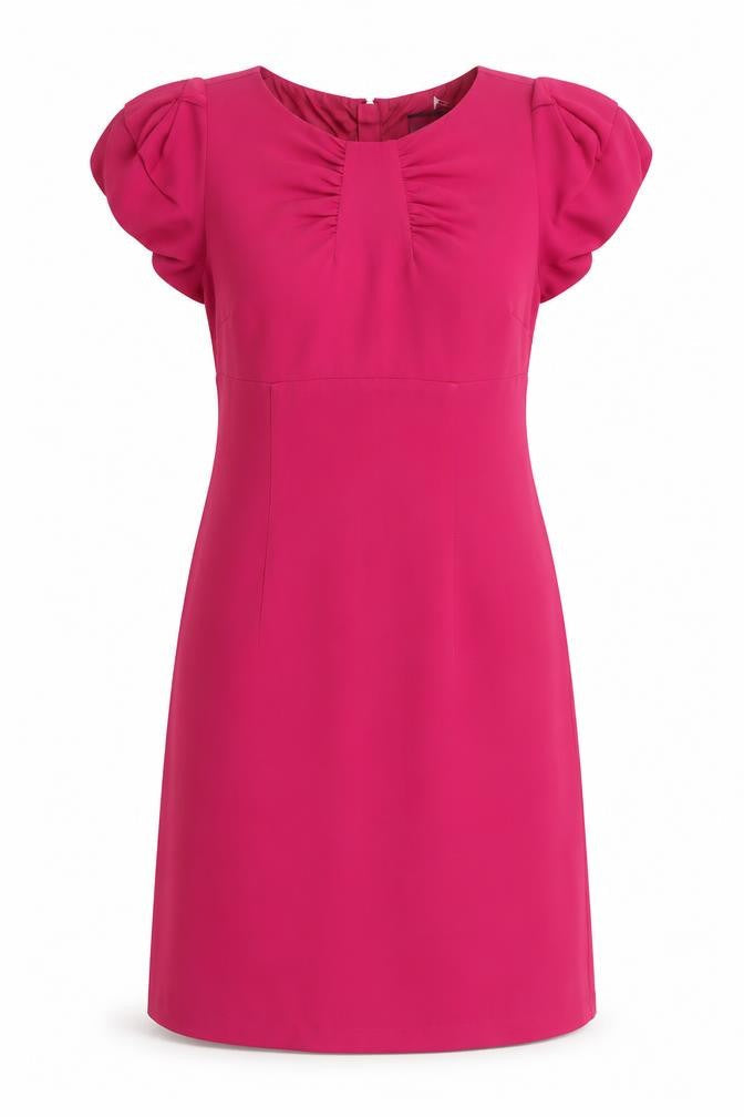 Limited Collection Womens Pink Polyester A-Line Size 10 Round Neck Zip - Lined