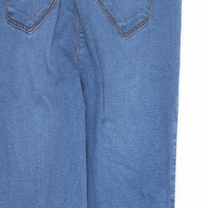 Studio Womens Blue Cotton Jegging Jeans Size 12 L27 in Regular - Elasticated Waist