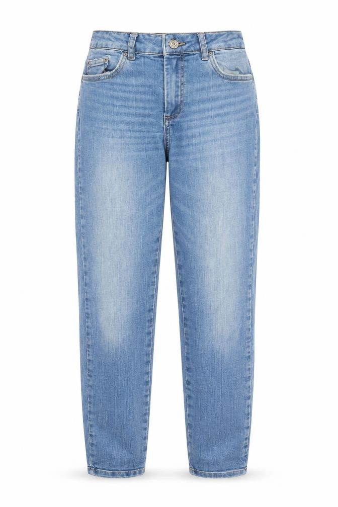 Pieces Womens Blue Cotton Straight Jeans Size M L28 in Regular Zip