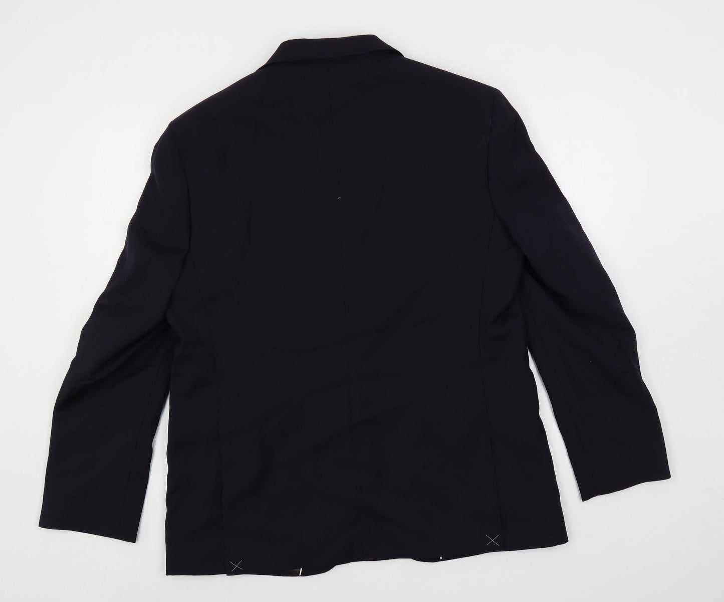 Marks and Spencer Mens Blue Wool Jacket Suit Jacket Size 42 Regular
