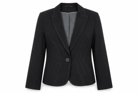 Marks & Spencer Womens Grey Jacket Blazer Size 12 Button