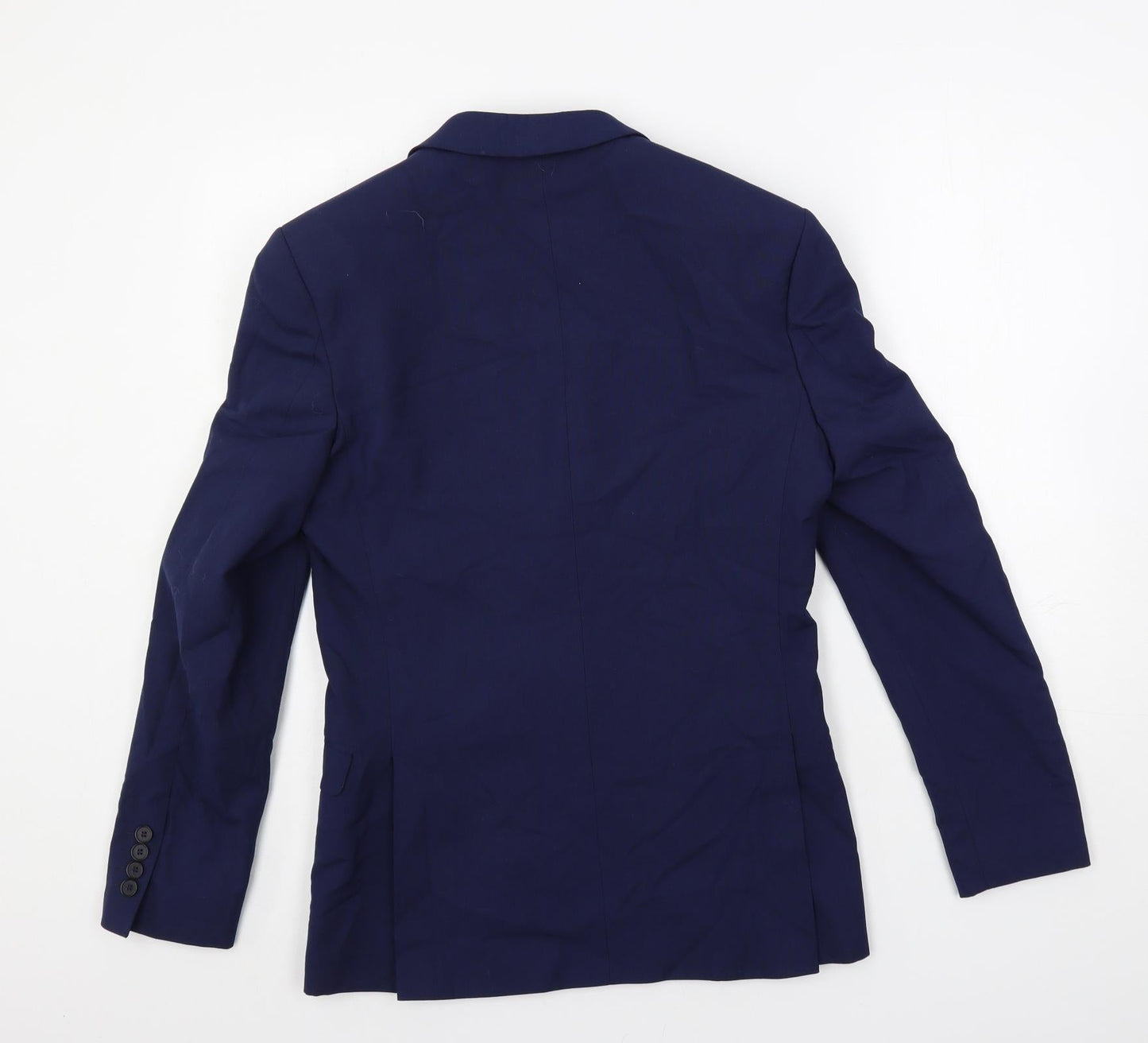 Limehaus Mens Blue Polyester Jacket Suit Jacket Size 36 Regular