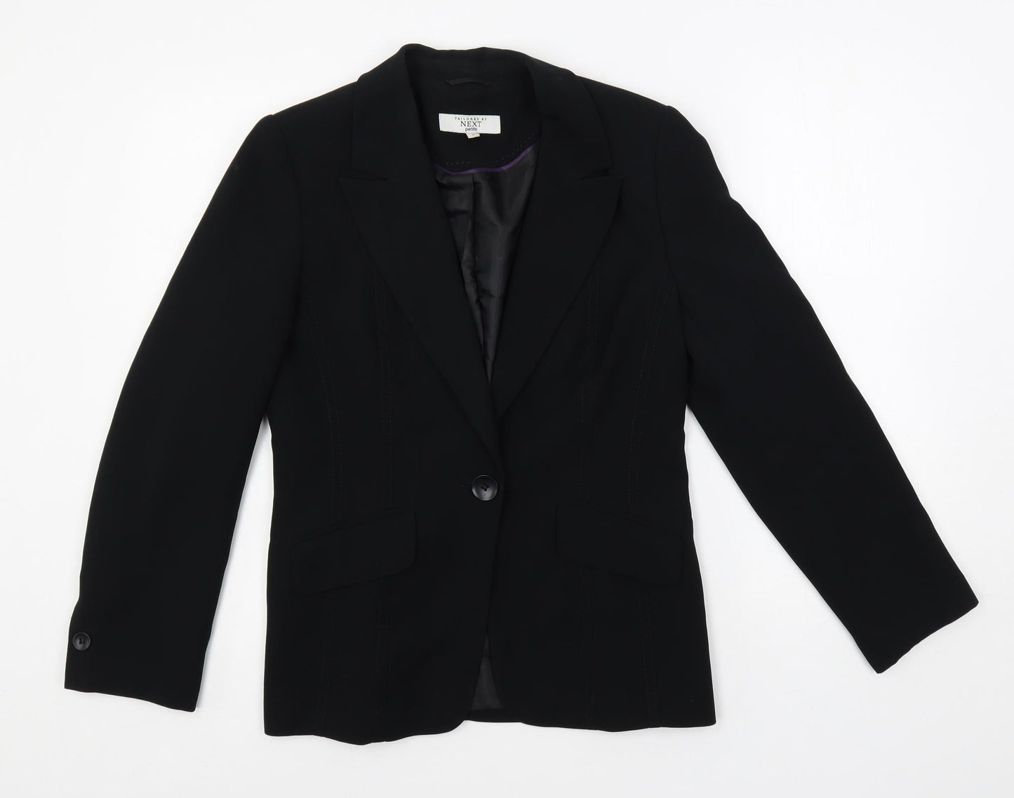 NEXT Womens Black Jacket Blazer Size 10 Button