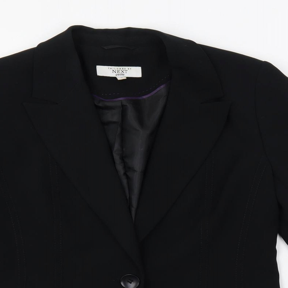 NEXT Womens Black Jacket Blazer Size 10 Button