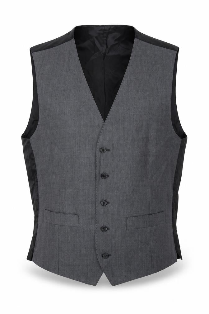Racing Green Mens Grey Polyester Jacket Suit Waistcoat Size 40 Regular