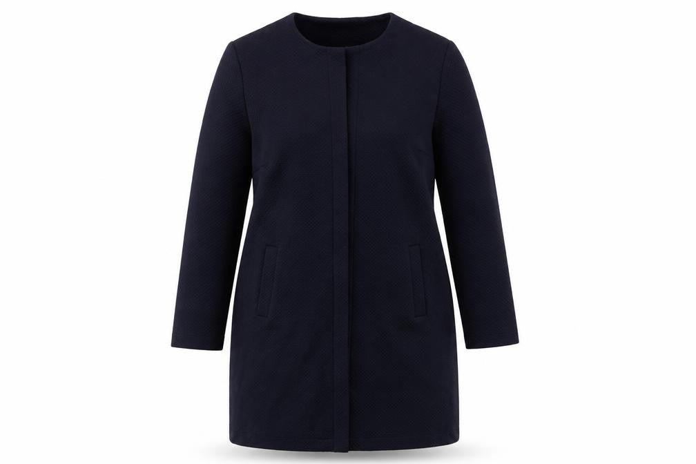 Principles Womens Blue Overcoat Coat Size 16 - Open