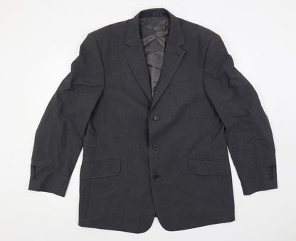 Next Mens Grey Wool Jacket Suit Jacket Size 44 Regular