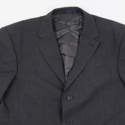 Next Mens Grey Wool Jacket Suit Jacket Size 44 Regular