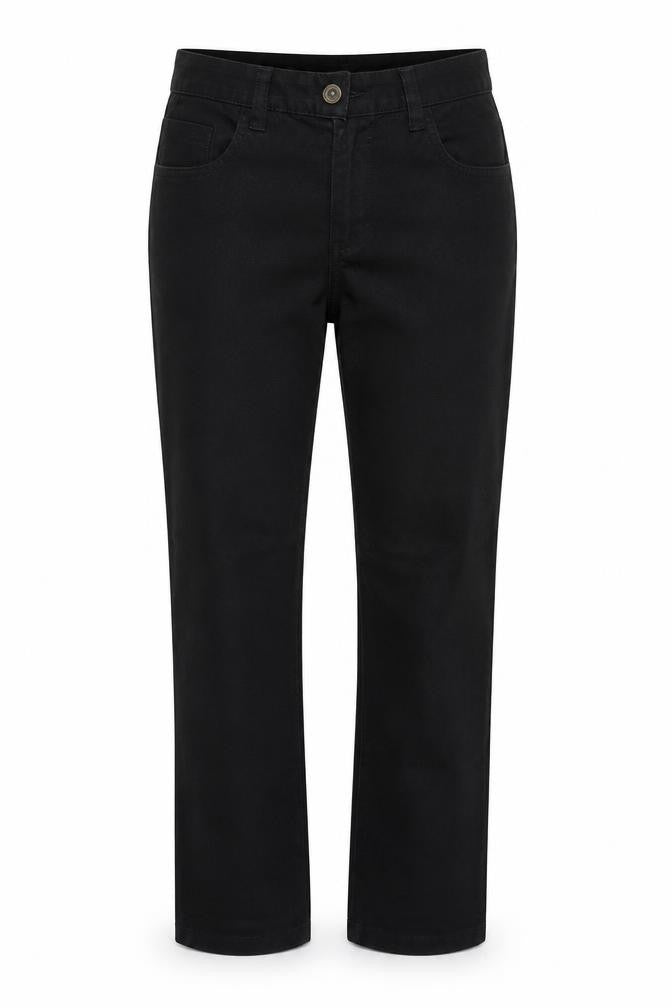 Moto Womens Black Cotton Straight Jeans Size 10 L24 in Regular Zip