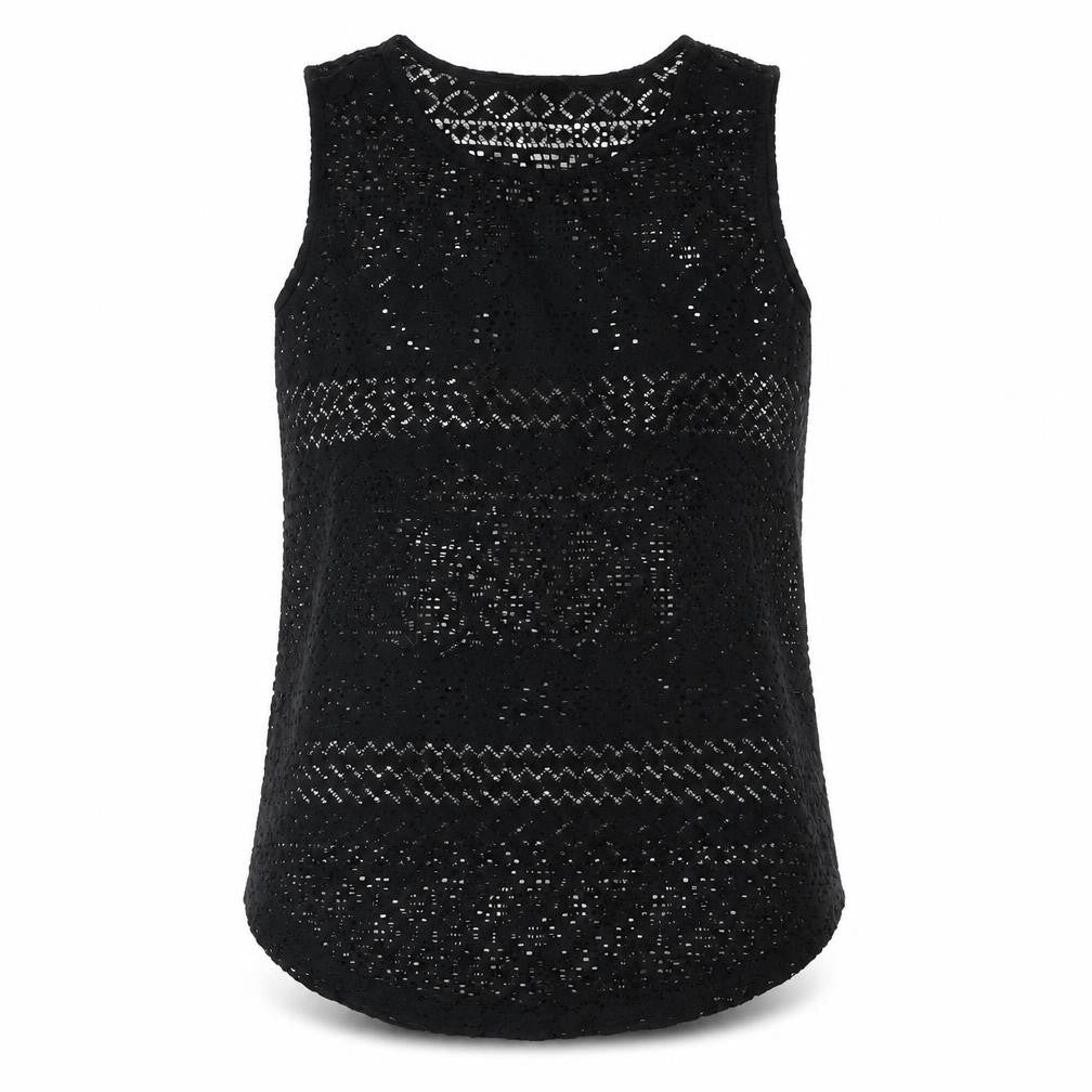 NEXT Womens Black Polyester Camisole Blouse Size 10 Round Neck