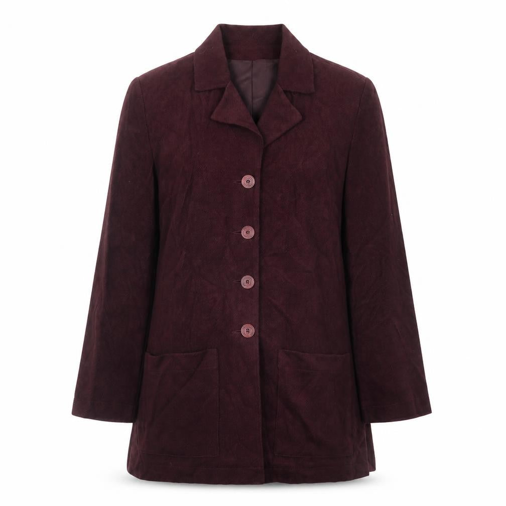 Klass Womens Purple Jacket Size 14 Button