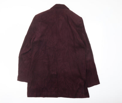 Klass Womens Purple Jacket Size 14 Button