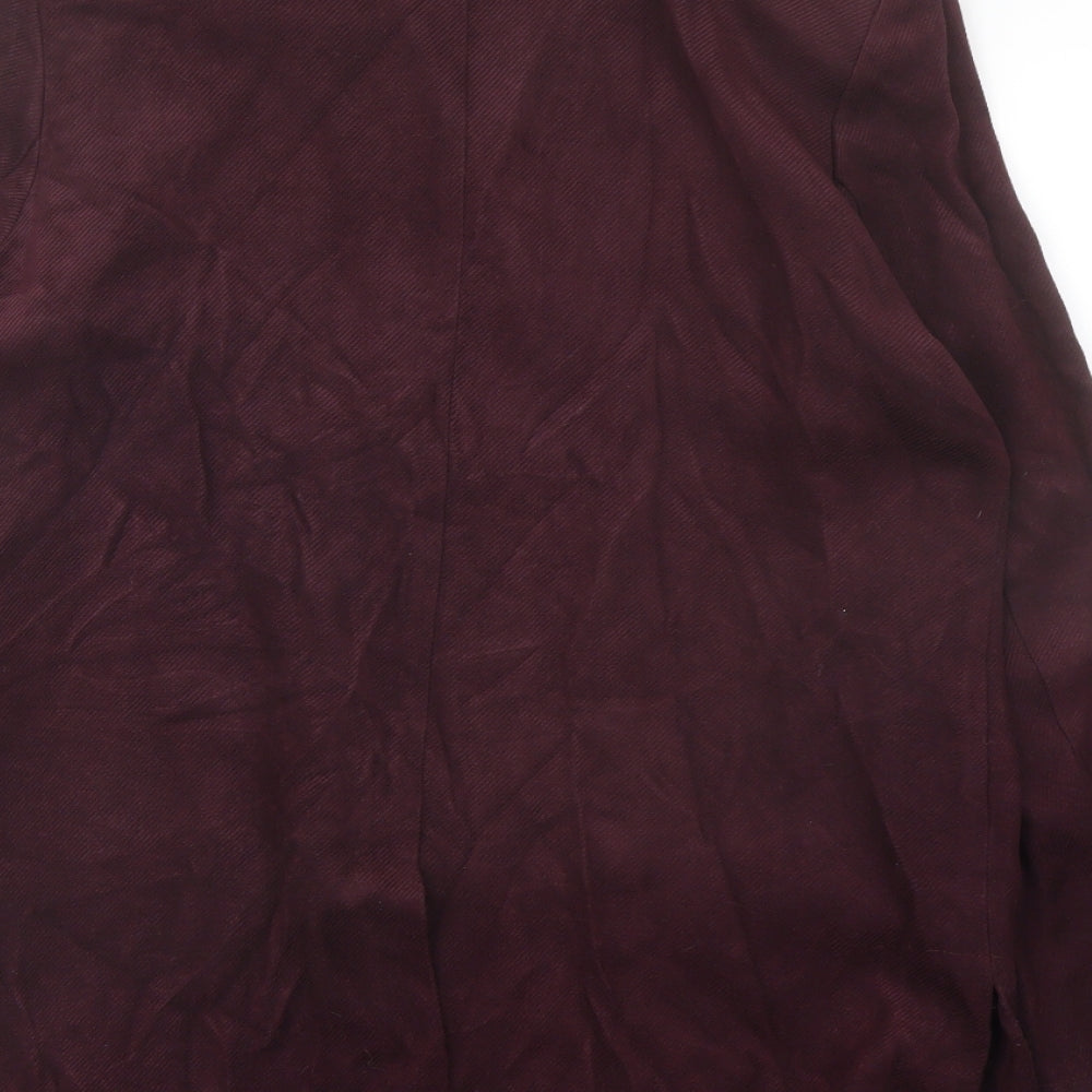 Klass Womens Purple Jacket Size 14 Button