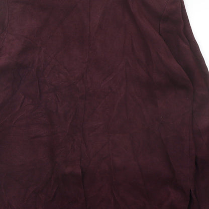Klass Womens Purple Jacket Size 14 Button