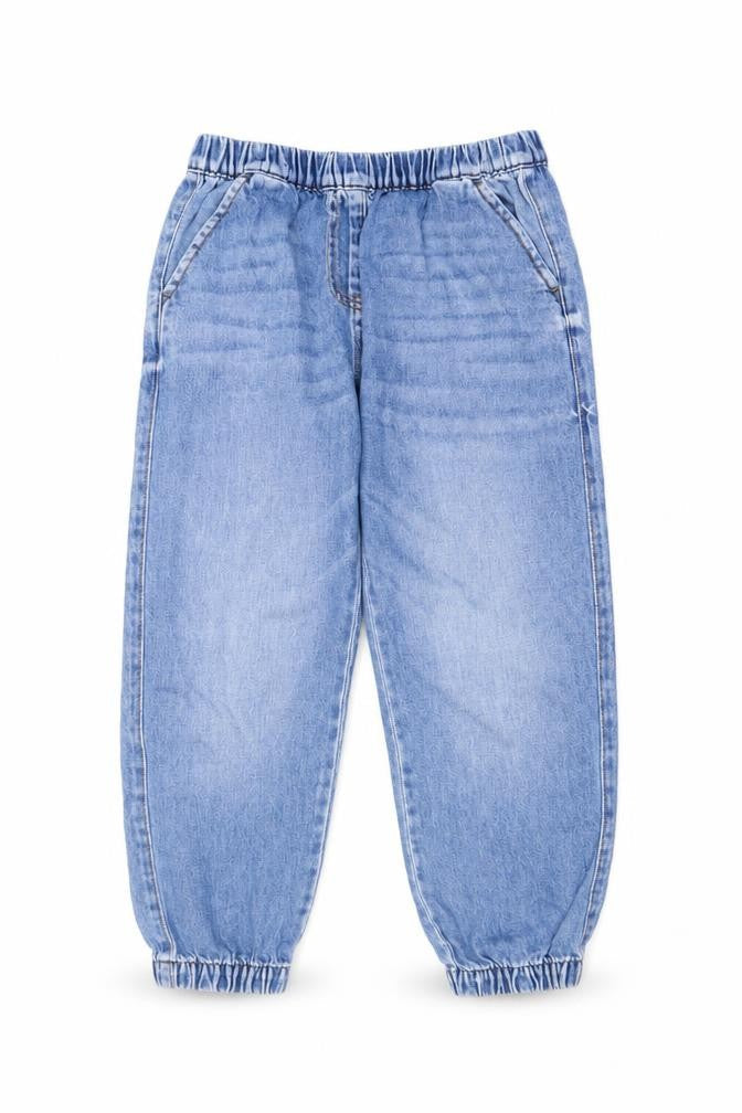 Next Boys Blue Cotton Tapered Jeans Size 9 Months Regular Pullover