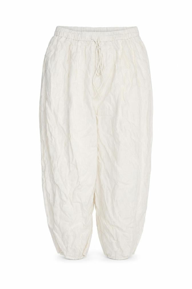 Zara Womens Ivory Polyester Bloomer Trousers Size M L21 in Regular - Size M/L