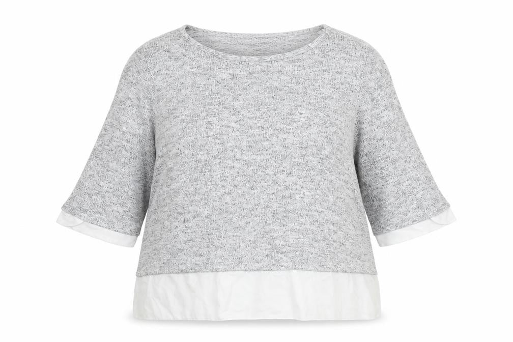 Wallis Womens Grey Boat Neck Viscose Pullover Jumper Size 14