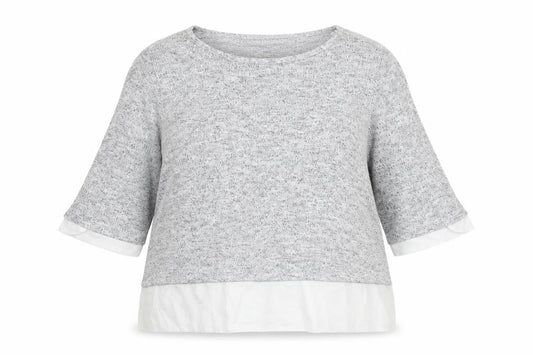 Wallis Womens Grey Boat Neck Viscose Pullover Jumper Size 14