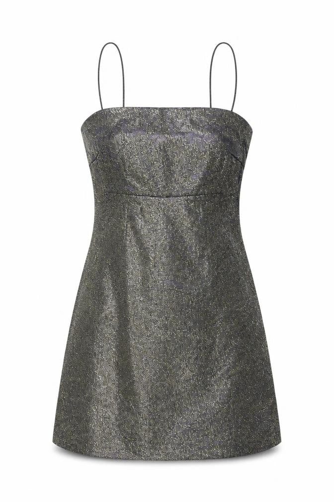 Pins & Needles Womens Gold Polyester Mini Size S Square Neck Zip