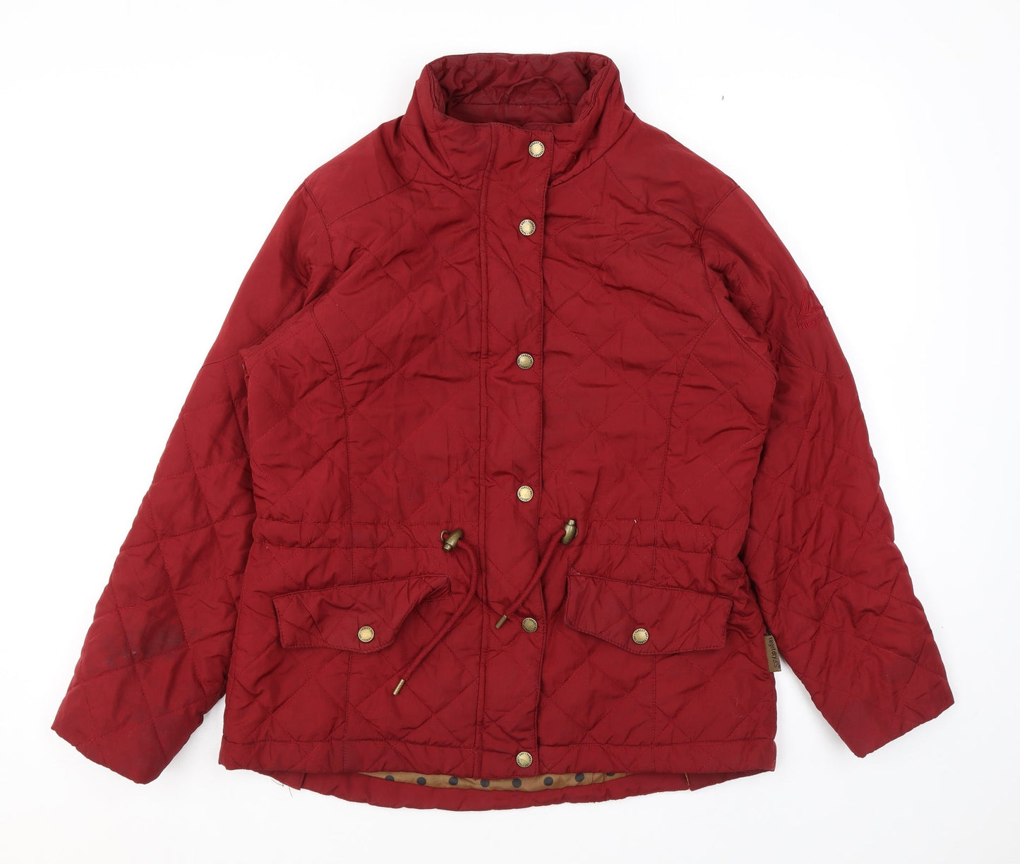 Target Dry Womens Red Quilted Jacket Size XS Zip