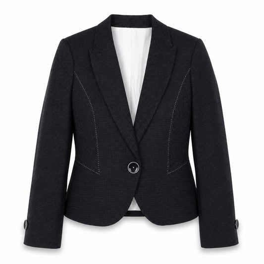 Marks & Spencer Womens Black Polka Dot Polyester Jacket Blazer Size 16