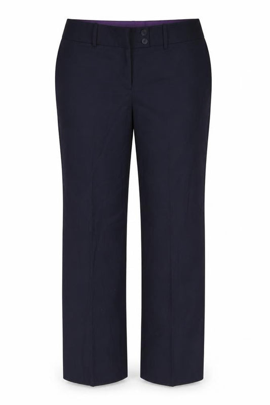 Brook Taverner Womens Black Polyester Dress Pants Trousers Size 16 L36 in Regular Zip
