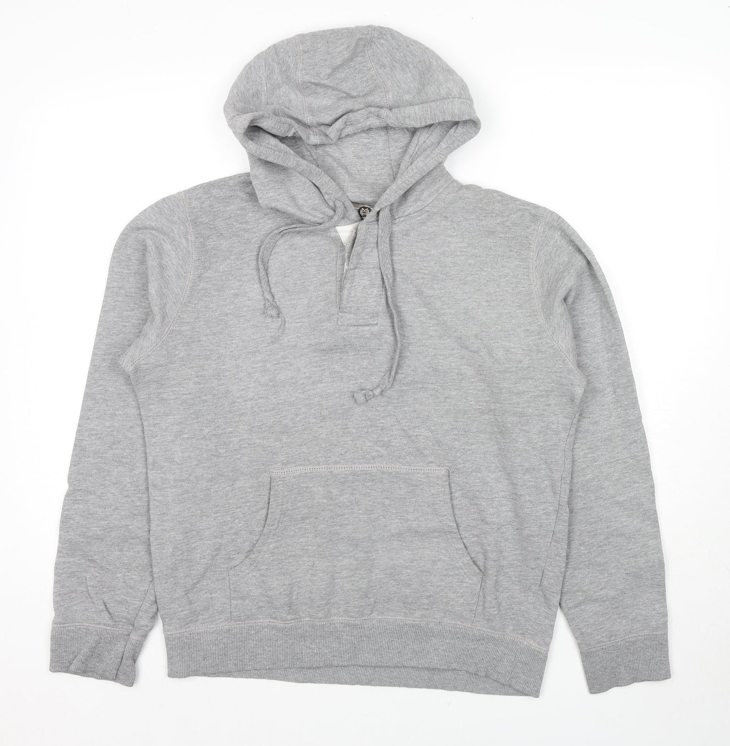 Burton Mens Grey Cotton Pullover Hoodie Size M