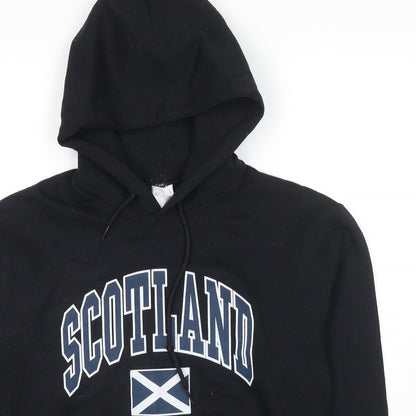 Preloved Gildan Womens Black Cotton Pullover Hoodie Size S Pullover - Scotland - Detail