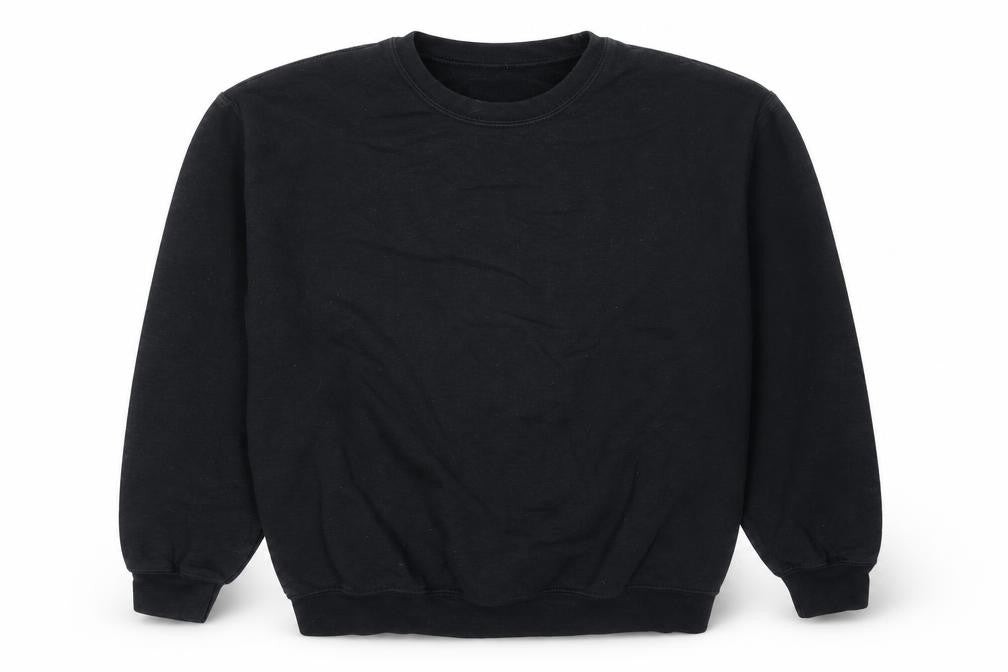 PRETTYLITTLETHING Womens Black Cotton Pullover Sweatshirt Size M Pullover
